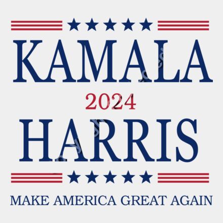 Kamala Harris 2024 campaign graphic with patriotic colors and stars     kamala harris 2024 patri Thumbnail