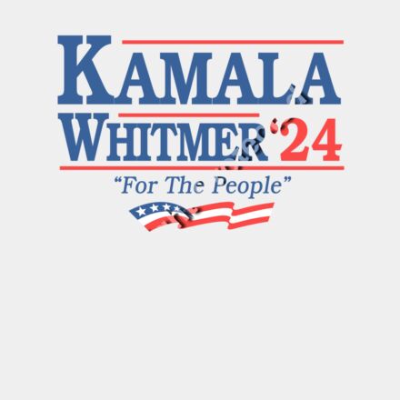 Kamala Harris 2024 campaign graphic with slogan For The People  featuring red  white  and blue c Thumbnail