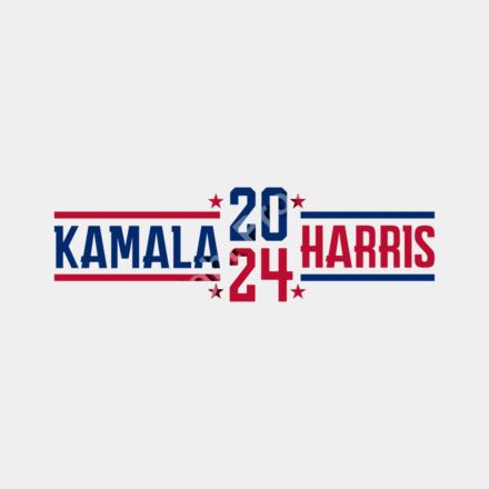 kamala harris 2024 campaign graphics red blue stars Thumbnail