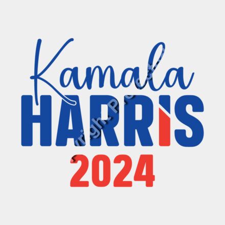 Kamala Harris 2024 campaign logo red blue design text graphic Thumbnail