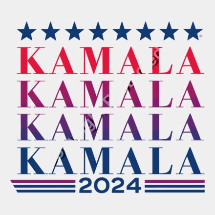 kamala harris 2024 campaign sign red blue stars text jpg Thumbnail