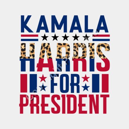 Kamala Harris 2024 campaign slogan with bold typography and leopard print elements    kamala har Thumbnail