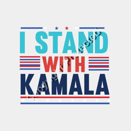 kamala harris 2024 campaign support design red blue stars stripes Thumbnail