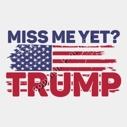 miss me yet trump american flag election 2024 design Thumbnail