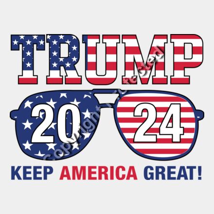 trump 2024 america great sunglasses patriotic american flag design Thumbnail