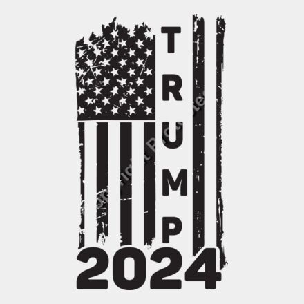 trump 2024 american flag design grunge style graphic Thumbnail