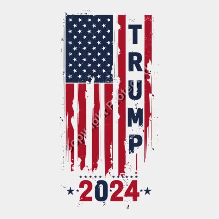 trump 2024 american flag patriotic design distressed style Thumbnail