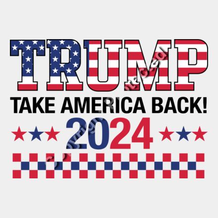 trump 2024 american flag patriotic design red white blue stars stripes Thumbnail