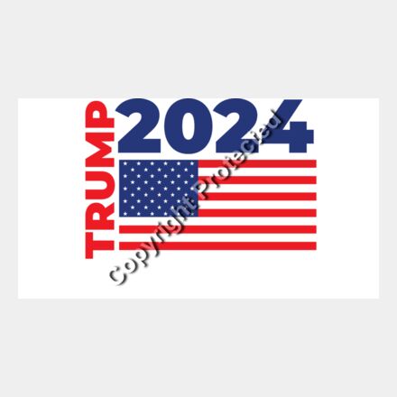 trump 2024 american flag red blue white patriotic themed design Thumbnail