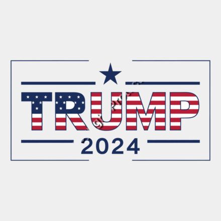 trump 2024 american flag theme patriotic design svg Thumbnail