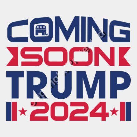 Trump 2024 campaign announcement graphic with elephant symbol and bold text Thumbnail