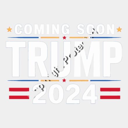 Trump 2024 campaign announcement with text and decorative elements Thumbnail