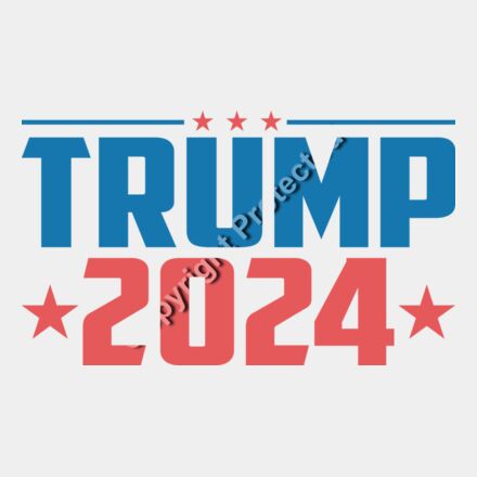 trump 2024 campaign patriotic red blue stars text Thumbnail