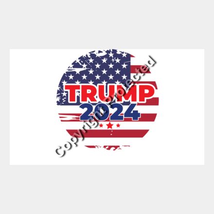 trump 2024 election american flag theme circle design Thumbnail