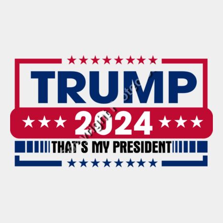 trump 2024 election banner red blue stars Thumbnail