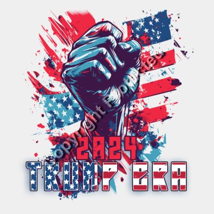 trump 2024 election fist american flag graphic artwork Thumbnail