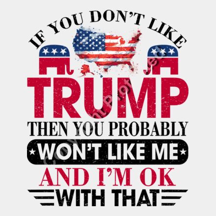 Trump 2024 election graphic with American flag map and text slogan Thumbnail