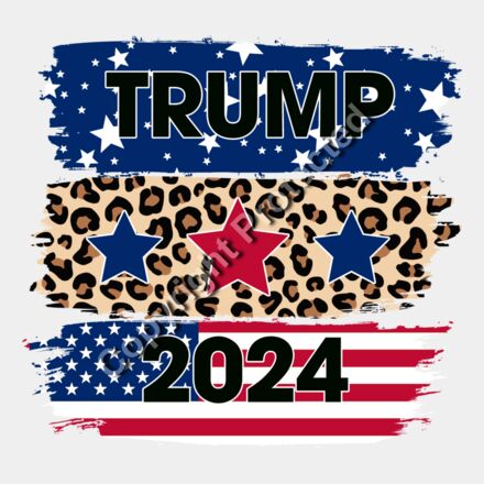 trump 2024 election leopard stars american flag design Thumbnail