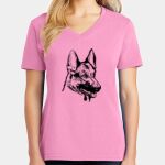 Women's Core Cotton V Neck Tee Thumbnail