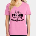 Women's Core Cotton V Neck Tee Thumbnail