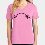 Women's Core Cotton V Neck Tee Thumbnail