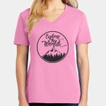 Women's Core Cotton V Neck Tee Thumbnail