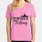 Women's Core Cotton V Neck Tee Thumbnail