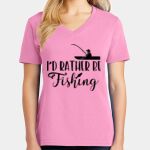 Women's Core Cotton V Neck Tee Thumbnail