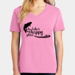 Women's Core Cotton V Neck Tee Thumbnail