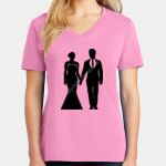 Women's Core Cotton V Neck Tee Thumbnail