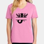 Women's Core Cotton V Neck Tee Thumbnail