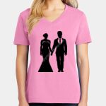 Women's Core Cotton V Neck Tee Thumbnail