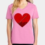 Women's Core Cotton V Neck Tee Thumbnail