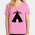 Women's Core Cotton V Neck Tee Thumbnail