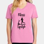 Women's Core Cotton V Neck Tee Thumbnail