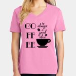 Women's Core Cotton V Neck Tee Thumbnail