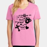 Women's Core Cotton V Neck Tee Thumbnail