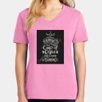 Women's Core Cotton V Neck Tee Thumbnail