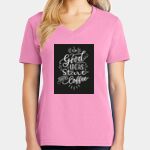 Women's Core Cotton V Neck Tee Thumbnail