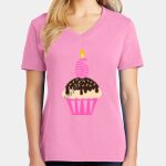 Women's Core Cotton V Neck Tee Thumbnail