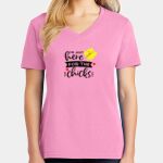 Women's Core Cotton V Neck Tee Thumbnail