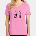Women's Core Cotton V Neck Tee Thumbnail