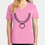 Women's Core Cotton V Neck Tee Thumbnail