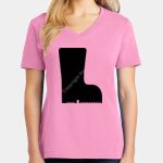 Women's Core Cotton V Neck Tee Thumbnail