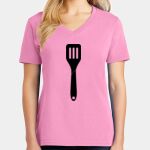 Women's Core Cotton V Neck Tee Thumbnail