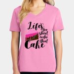 Women's Core Cotton V Neck Tee Thumbnail