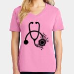 Women's Core Cotton V Neck Tee Thumbnail