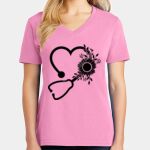 Women's Core Cotton V Neck Tee Thumbnail