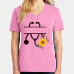 Women's Core Cotton V Neck Tee Thumbnail