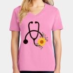Women's Core Cotton V Neck Tee Thumbnail